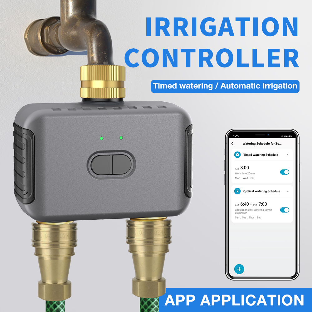 Smart Garden Accessories - Tuya 2 Zone Watering Timer Garden