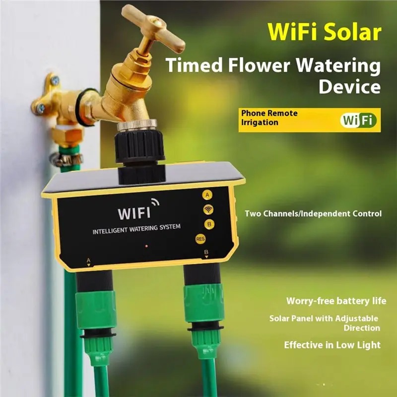 1/2 Outlets WIFI Solar Irrigat - đánh giá và giá Wifi Irrigation Timer