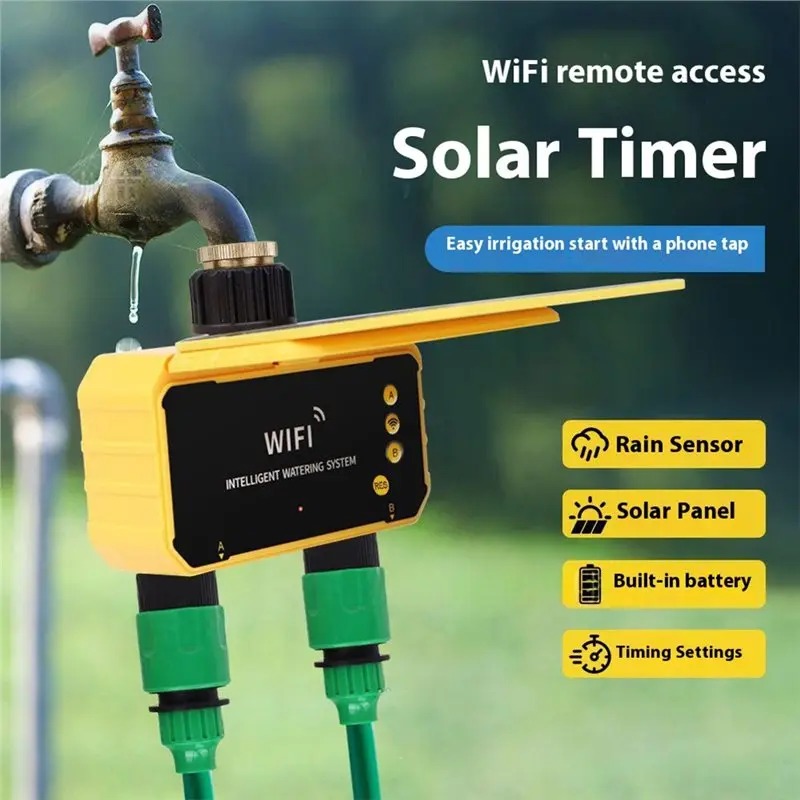 1/2 Outlets WIFI Solar Irrigat - đánh giá và giá Wifi Irrigation Timer