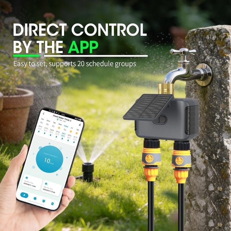 Hẹn giờ tưới nước bằng năng lư - đánh giá và giá Wifi Irrigation Timer