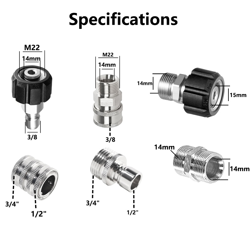 10PCS Pressure Washer Adapter  - đánh giá và giá Smart Garden Furniture