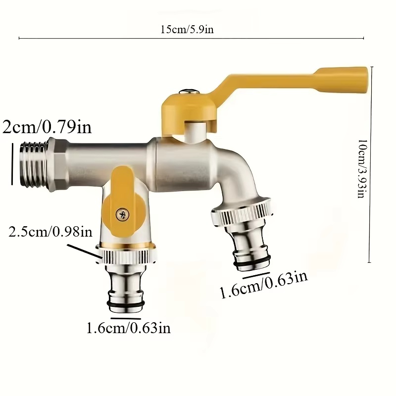 Double outlet garden hose fauc - đánh giá và giá Smart Garden Furniture