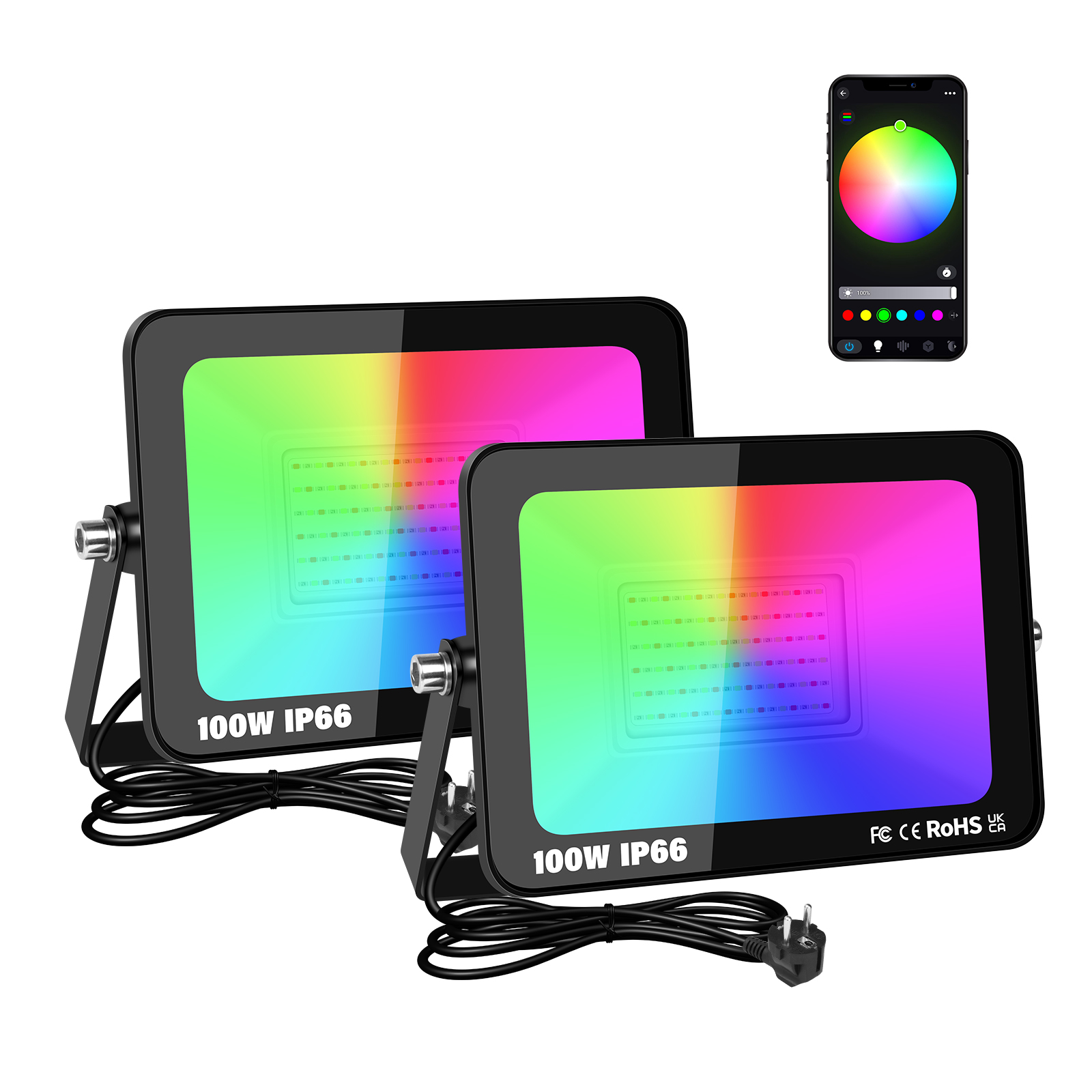 SKYWORLD APP RGB Smart Floodli - đánh giá và giá Smart Garden Accessories