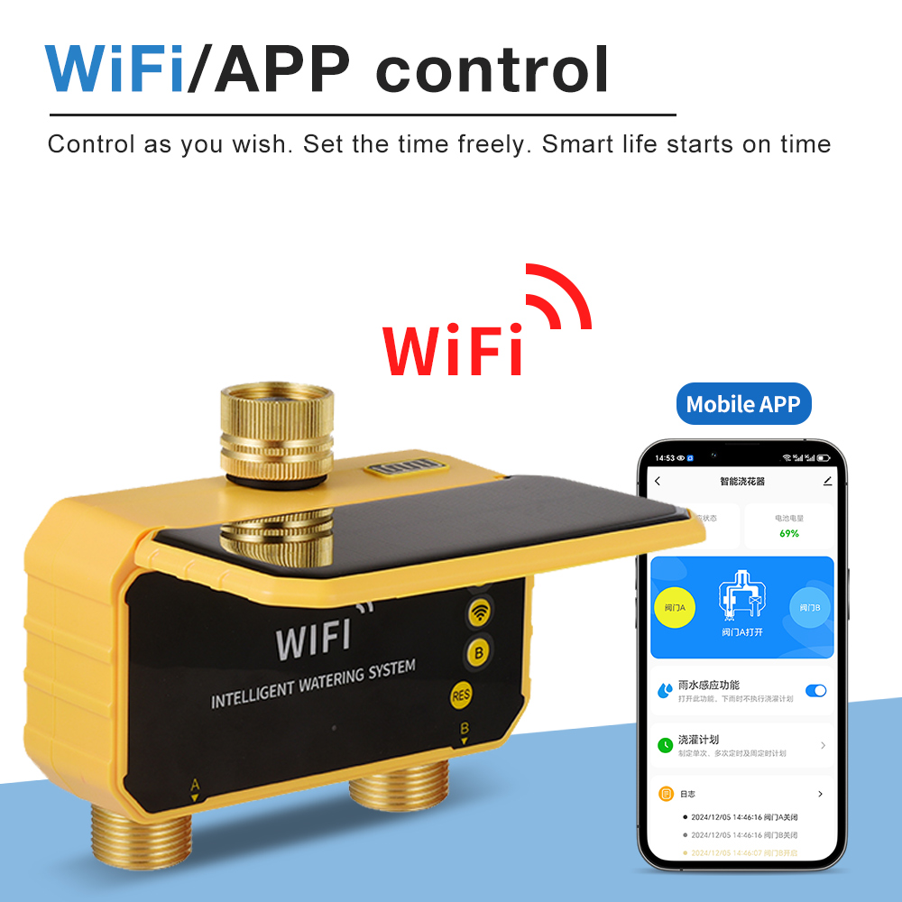 WiFi Solar Water Timer 1/2/4 O - đánh giá và giá Wifi Irrigation Timer