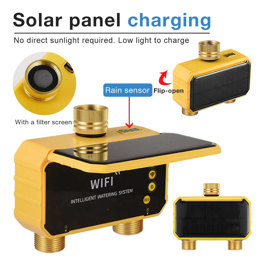 WiFi Solar Water Timer 1/2/4 O - đánh giá và giá Wifi Irrigation Timer