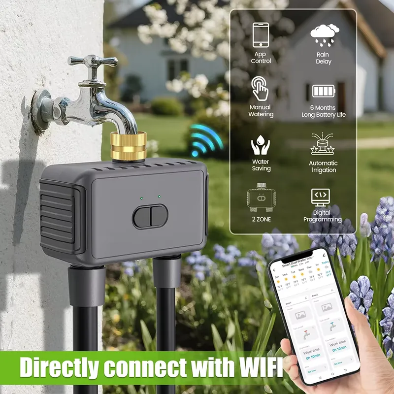 WAP01 WiFi APP Control Dual Ho - đánh giá và giá Wifi Irrigation Timer