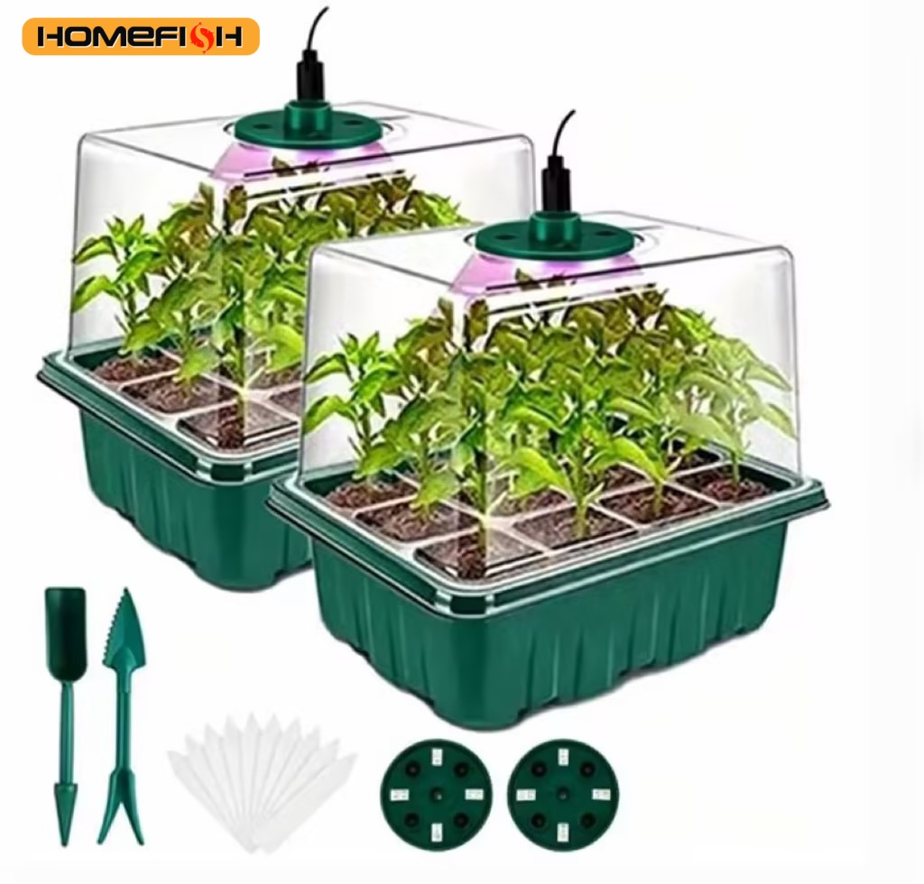 Home Seed Starter Tray with Gr - đánh giá và giá Smart Garden Domes