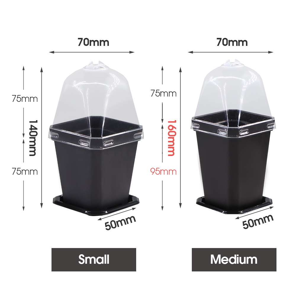 Sturdy Black Planter Pots with - đánh giá và giá Smart Garden Domes