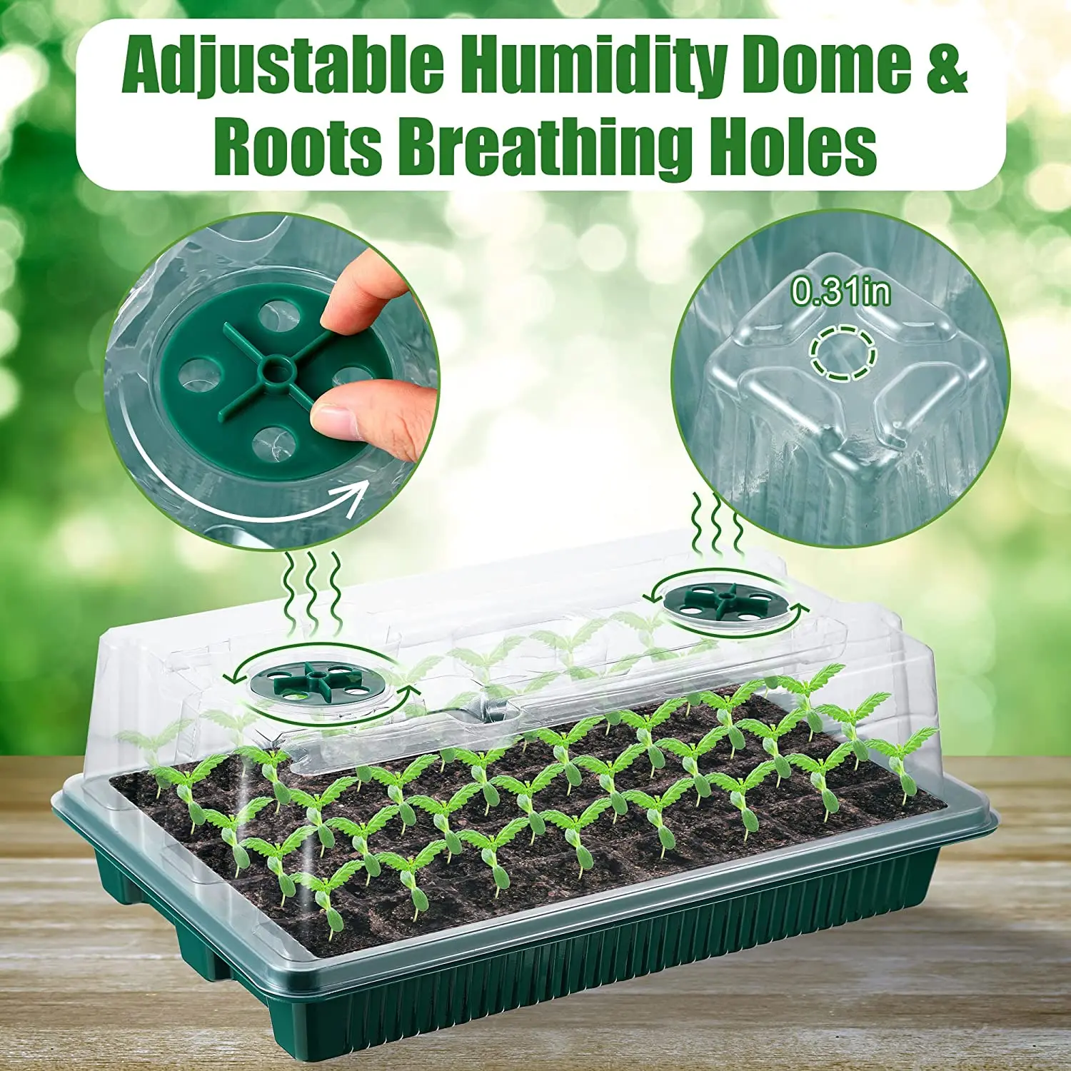 2 Packs, Seed Starter Trays Wi - đánh giá và giá Smart Garden Domes