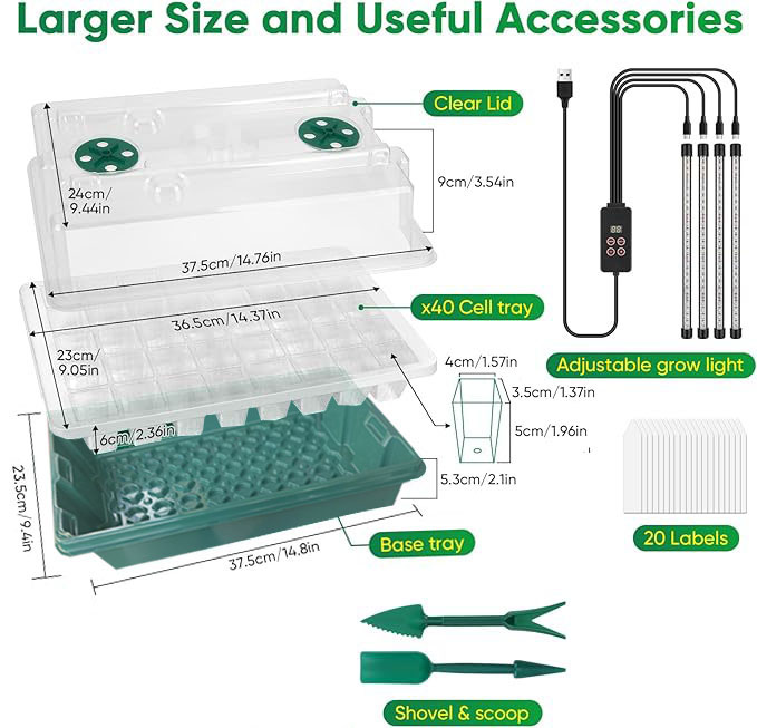 Seed Starter Trays With High D - đánh giá và giá Smart Garden Domes