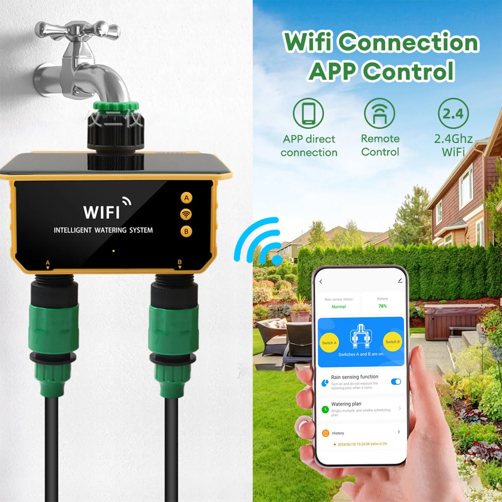 Solar WiFi Smart Irrigation Ti - đánh giá và giá Wifi Irrigation Timer