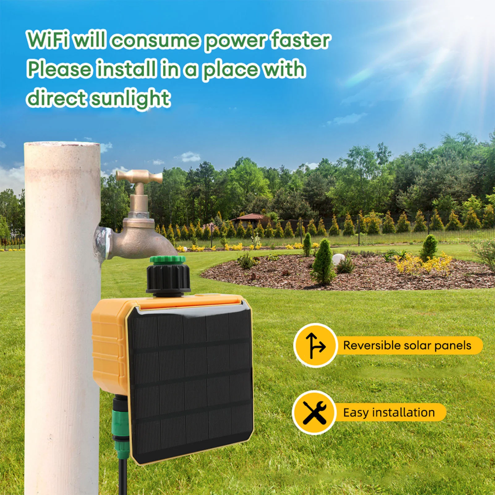 Solar WiFi Smart Irrigation Ti - đánh giá và giá Wifi Irrigation Timer