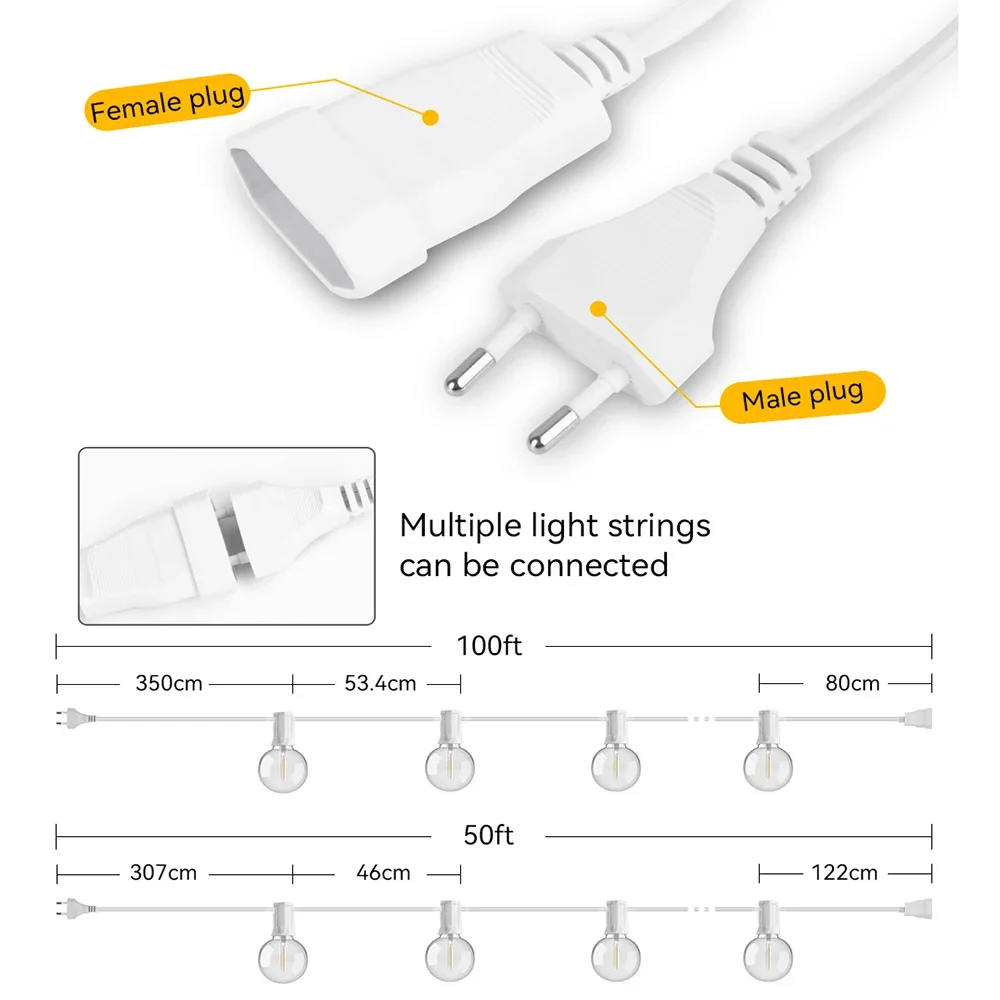 30M 15M Fairy String Light G40 - đánh giá và giá Smart Garden Furniture