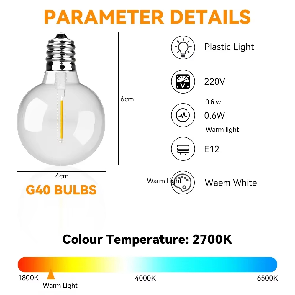 30M 15M Fairy String Light G40 - đánh giá và giá Smart Garden Furniture