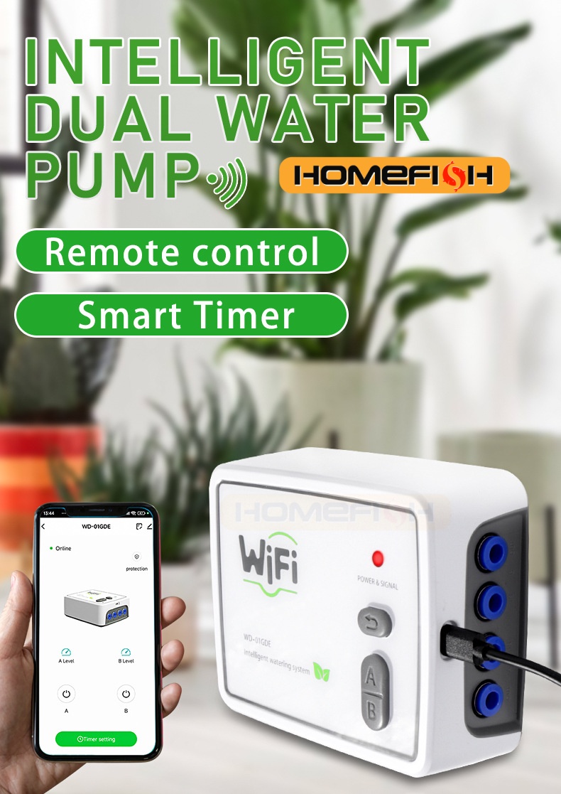 HOMEFISH WIFI Smart Dual Pump  - đánh giá và giá Smart Garden Domes
